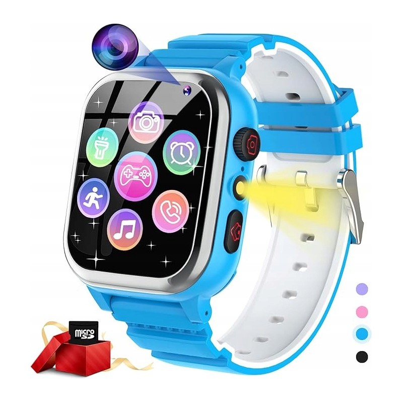 Outlet JUBUNRER Smartwatch dla Dzieci 1,44 Cale Gry, Aparat, Sos, Muzyka