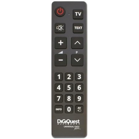 Outlet DIGIQUEST UNIWERSALNY PILOT DO TELEWIZORÓW 125414 czarny na baterie