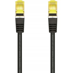 Outlet Kabel RJ-45 AISENS do sieci LSZH Cat.7 600 MHz S/FTP czarny 25 cm