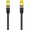 Outlet Kabel RJ-45 AISENS do sieci LSZH Cat.7 600 MHz S/FTP czarny 25 cm