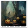 Outlet Zestaw papierów ITD Collection wielokolorowy 30 x 30 cm Halloween