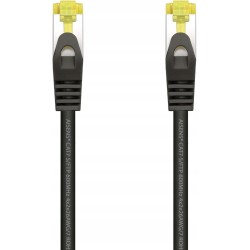 Outlet Kabel RJ-45 AISENS do sieci LSZH Cat.7 600 MHz S/FTP czarny 25 cm