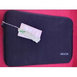 USZKODZONY Pokrowiec / etui na laptopa ARVOK 12 cali czarny z zamkiem OIS