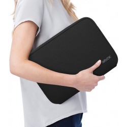 USZKODZONY Pokrowiec / etui na laptopa ARVOK 12 cali czarny z zamkiem OIS
