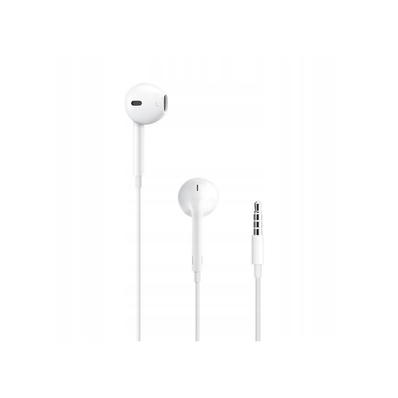 Uszkodzone Słuchawki douszne Apple EarPods z wtyczką słuchawkową 3,5 białe Uszkodzone Słuchawki douszne Apple EarPods z wtyczką słuchawkową 3,5 białe