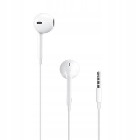 Uszkodzone Słuchawki douszne Apple EarPods z wtyczką słuchawkową 3,5 białe