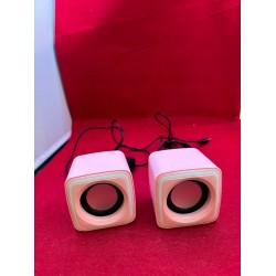 Outlet Zestaw głośników 2.0 Mars Gaming MSCUBEP moc 8 W wejście USB różowy