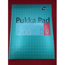 Outlet Kołonotes A4 Pukka 200 kartek miękka oprawa zbindowany linia szkoła