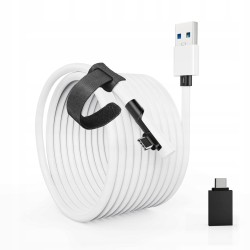USZKODZONY Tiergrade Kabel Link 6 metrów kompatybilny z Meta Quest biały