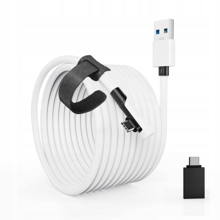 USZKODZONY Tiergrade Kabel Link 6 metrów kompatybilny z Meta Quest biały
