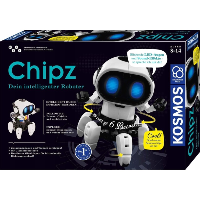 KOSMOS 62100 CHIPZZ TWÓJ INTELIGENTNY ROBOT wiek 8+ zasilanie bateryjne