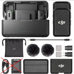 Outlet Mikrofon pojemnościowy DJI Mic1 zasięg do 250m 2 kanałowe nagrywanie