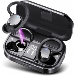 Uszkodzone Słuchawki wireless douszne POMUIICC Q53 OPIS czarne Bluetooth