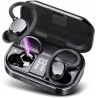 Uszkodzone Słuchawki wireless douszne POMUIICC Q53 OPIS czarne Bluetooth