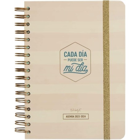 Outlet Mr. Wonderful KALENDARZ 2023/2024 A5 HISZPAŃSKI 14C315 kolor beżowy