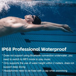 Outlet IFECCO Słuchawki Bluetooth 5.3, wodoodporne bezprzewodowe IP68 sport