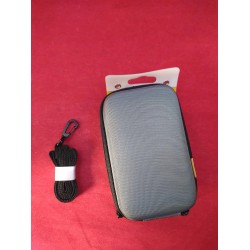 Outlet Bilora Twarda torebka Shellbag, szara, z zamkiem, na Canon Ixus 185