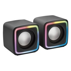 Outlet Zestaw głośników 2.0 Mars Gaming MSCUBE 8 W czarny
