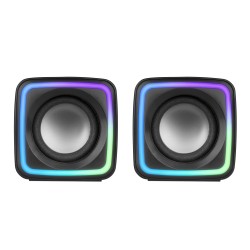 Outlet Zestaw głośników 2.0 Mars Gaming MSCUBE 8 W czarny