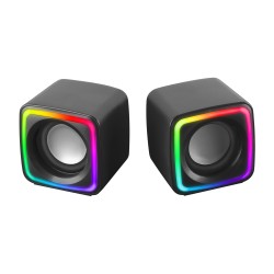 Outlet Zestaw głośników 2.0 Mars Gaming MSCUBE 8 W czarny