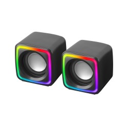 Outlet Zestaw głośników 2.0 Mars Gaming MSCUBE 8 W czarny