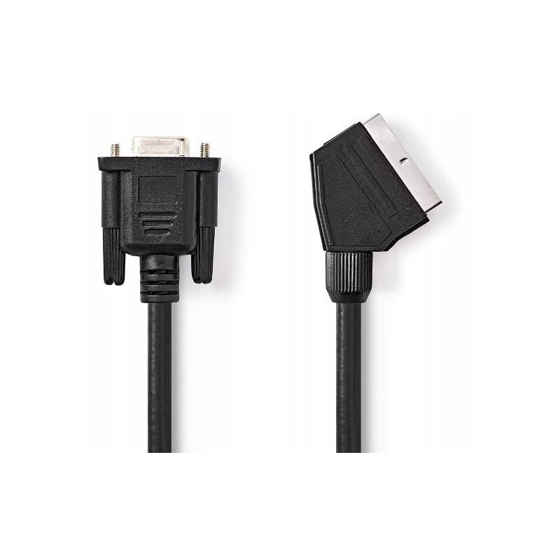 Outlet M486 NETIS Kabel SCART VIDEO CZARNY 2 metry CVGL31550BK20 czarny