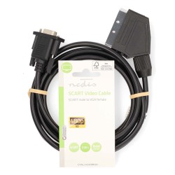 Outlet M486 NETIS Kabel SCART VIDEO CZARNY 2 metry CVGL31550BK20 czarny