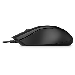 Outlet Mysz HP Wired Mouse 100 przewodowa czarna rozdzielczość 1600dpi OPIS