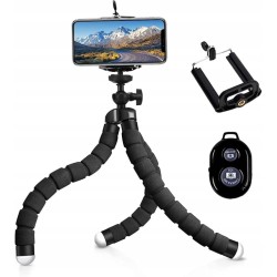 Uszkodzony Uchwyt selfie stick monopad Z07-1 czarno biały elastyczny OPIS