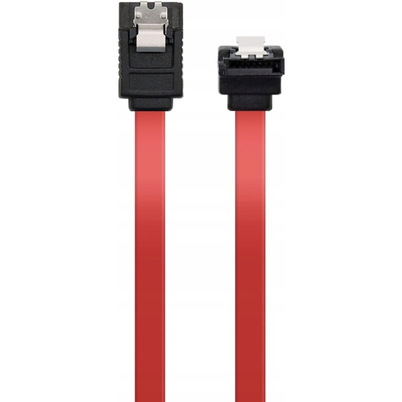 Kabel Ewent SATA III prędkość 6 Gb z metalowymi klipsami SATA L-Type Red Kabel Ewent SATA III prędkość 6 Gb z metalowymi klipsami SATA L-Type Red