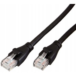 Outlet Kabel krosowy Ethernet AmazonBasics RJ45 długość 3 m Cat6 czarny