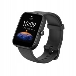 Outlet Smartwatch Amazfit BIP 3 czarny dotykowy funkcje sportowe OPIS 1,69"