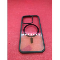 Outlet Etui Holidi telefon iPhone 15 Pro transparentny/czarny plecki OPIS