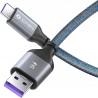 Outlet Sonero USB-C na USB-A, kabel do ładowania i przesyłania danych szary