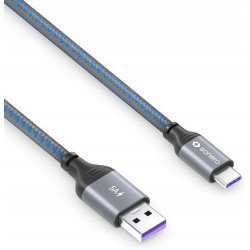 Outlet Sonero USB-C na USB-A, kabel do ładowania i przesyłania danych szary
