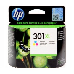 Outlet Wkład Atramentowy HP drukarka 301XL Kolor Data JUL 2025 trójkolorowy