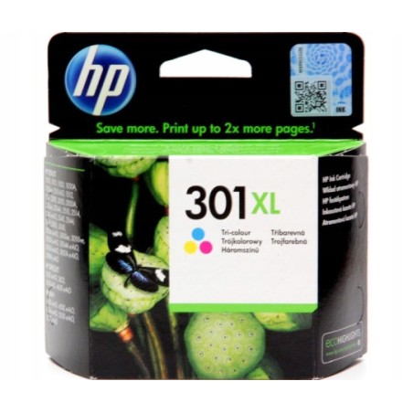 Outlet Wkład Atramentowy HP drukarka 301XL Kolor Data JUL 2025 trójkolorowy