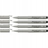 Outlet Zestaw Cienkopisów Faber-Castell Ecco Pigment 4szt różne grubości