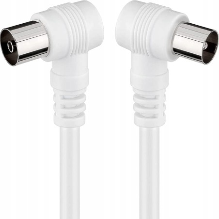 Kabel telewizyjny 1,5 metra Full HD kabel koncentryczny kąt 90 stopni