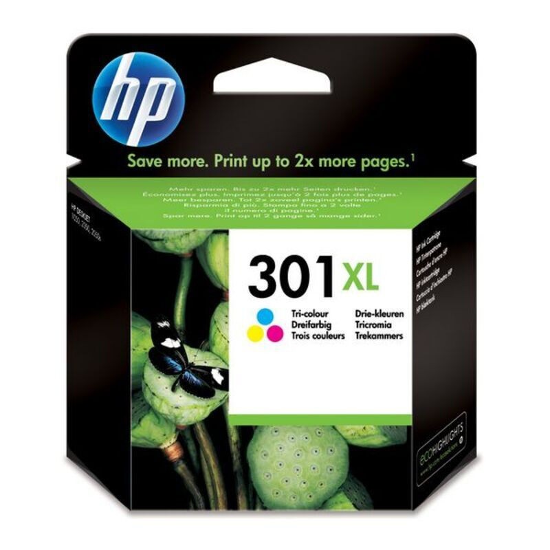 Outlet Wkład Atramentowy HP 301XL Kolor wydajność 300 stron CH564EE