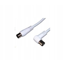 Outlet Kabel antenowy PremiumCord ktmf01 1 m biały 75 ohmów M / F COAXIAL