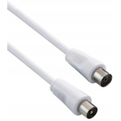 Outlet Kabel antenowy PremiumCord ktmf01 1 m biały 75 ohmów M / F COAXIAL