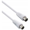 Outlet Kabel antenowy PremiumCord ktmf01 1 m biały 75 ohmów M / F COAXIAL