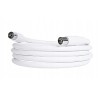 Outlet Kabel antenowy PremiumCord ktmf01 1 m biały 75 ohmów M / F COAXIAL