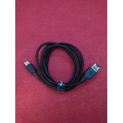 Outlet MagiX USB A - USB C do ładowania, transfer danych czarny 120cm solid