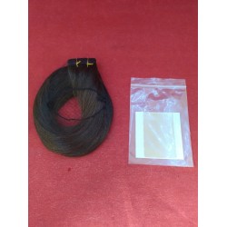 Outlet Tape in przedłużki do włosów naturalne ciemny brąz Wennalife 60cm