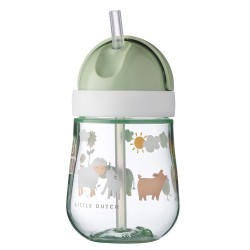 Outlet MEPAL KUBEK ZE SŁOMKĄ dla dziecka 300 ML MIO LITTLE DUTCH zielony