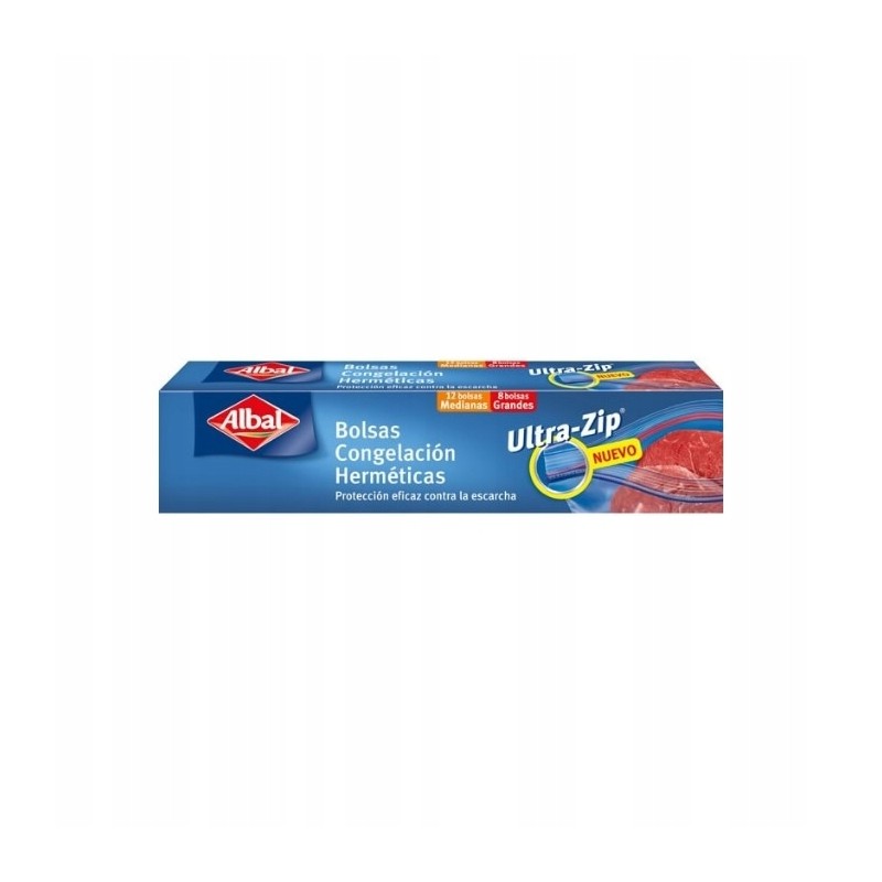 Outlet Albal Ultra-Zip Freezing Bag 2 rozmiary 1L x 12/ 3L x 8 zamykane Outlet Albal Ultra-Zip Freezing Bag 2 rozmiary 1L x 12/ 3L x 8 zamykane