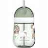 Outlet Kubek dla dziecka Mepal Little dutch zielony wzorki rurka OPIS 300ml