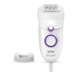 Outlet Depilator Braun Silk-épil 5 5340 biały/fioletowy włosy OPIS Zestaw
